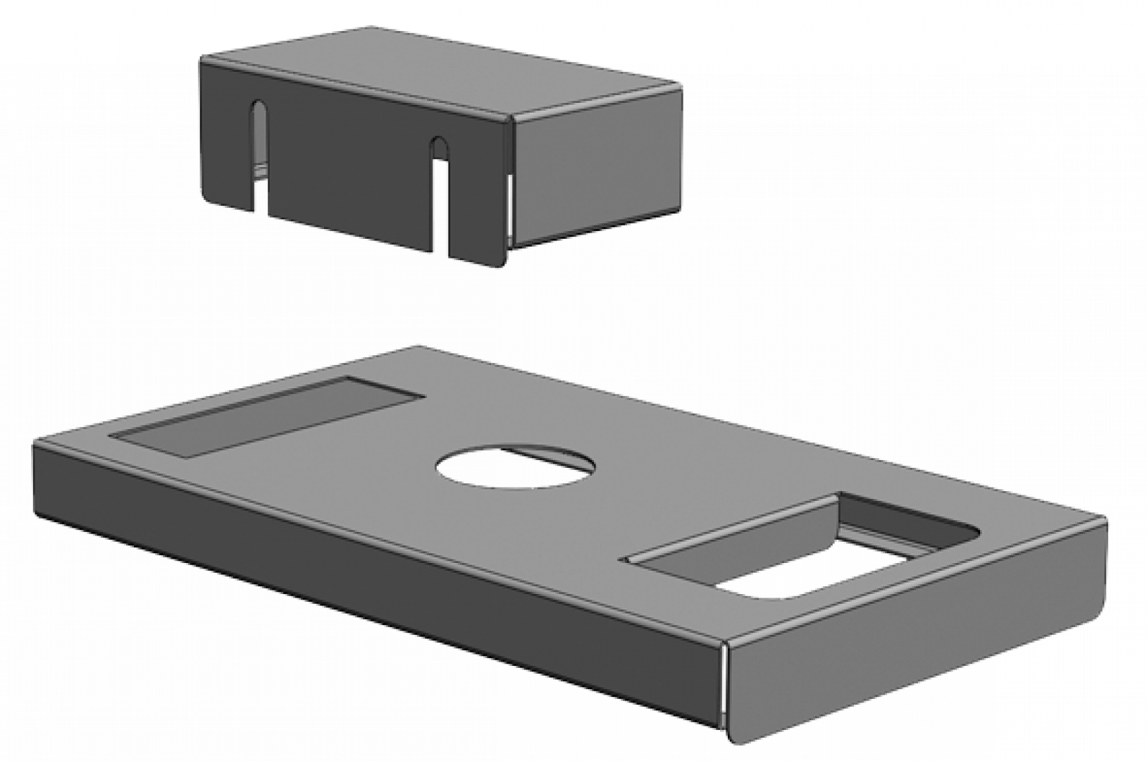 Product angle 1 - Staffa a parete B W 5/10