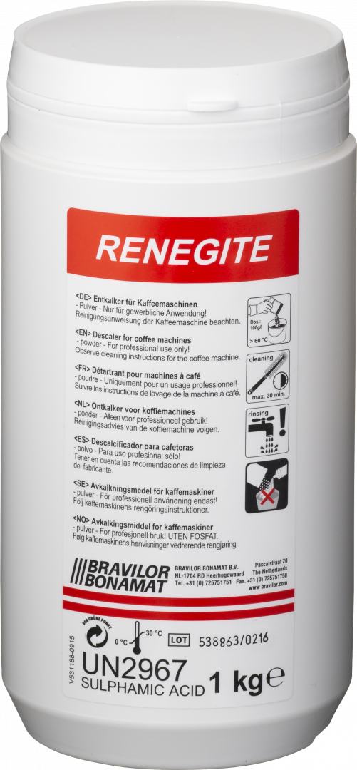 Product angle 1 - Renegite doos met 10 bussen à 1 kilogram